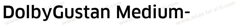 DolbyGustan Medium字体转换